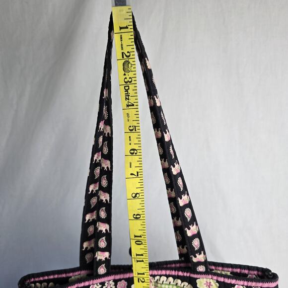 Vera Bradley Tote Pink Elephant Paisley Retired - Picture 10 of 14